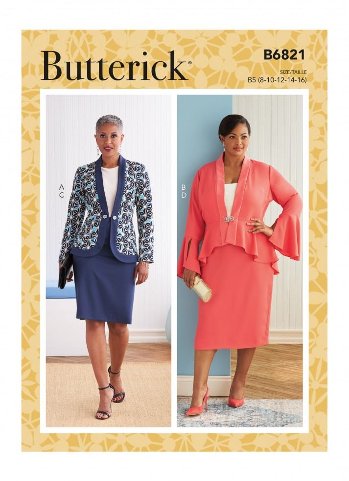 Minerva Sewing Pattern 6821 Butterick Butterick-6821-B5