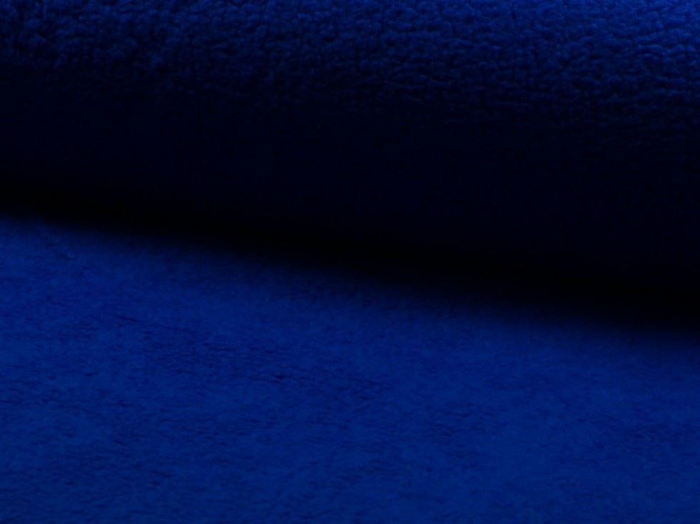 Royal Blue Deadstock Textured Faux Fur Fabric
