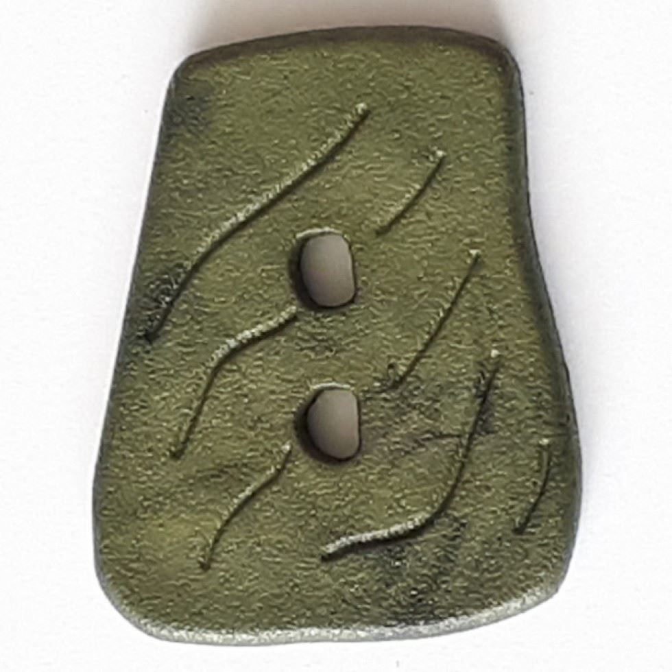 Dill Irregular Plastic Buttons (Value Pack) Khaki Green
 