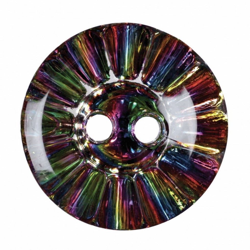 Hemline Round Plastic Buttons Multi