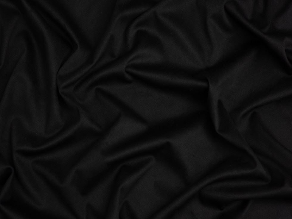 Minerva Core Range Heavy Suede Stretch Knit Fabric Black
 