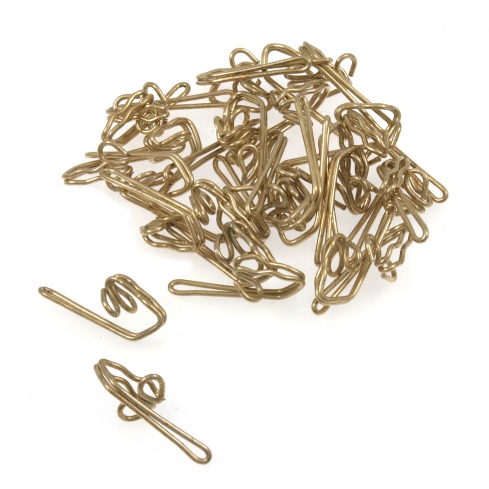 Milward Steel Curtain Hooks Gold
 