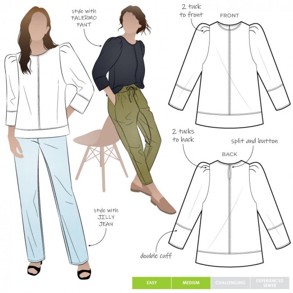 Style Arc Sewing Pattern Florence Top