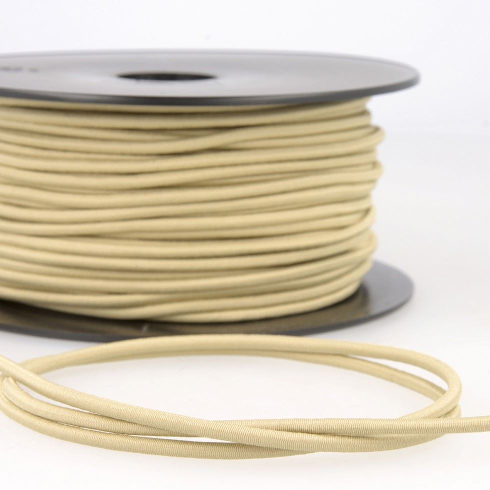 Stephanoise Round Elastic Cord Taupe