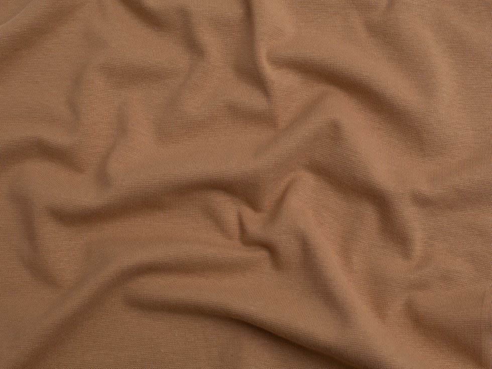 Minerva Core Range Organic Tubular Ribbing Stretch Knit Fabric Beige
 