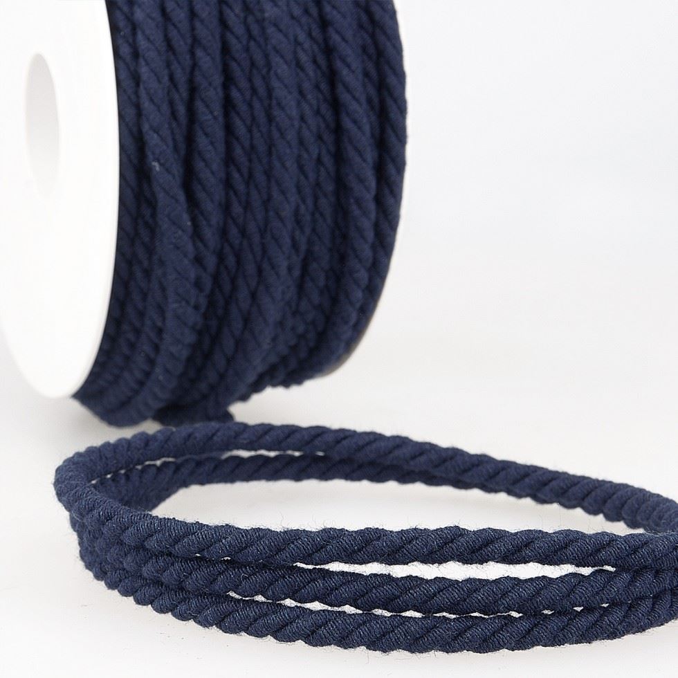 Stephanoise Round Cotton Cord Dark Navy
 