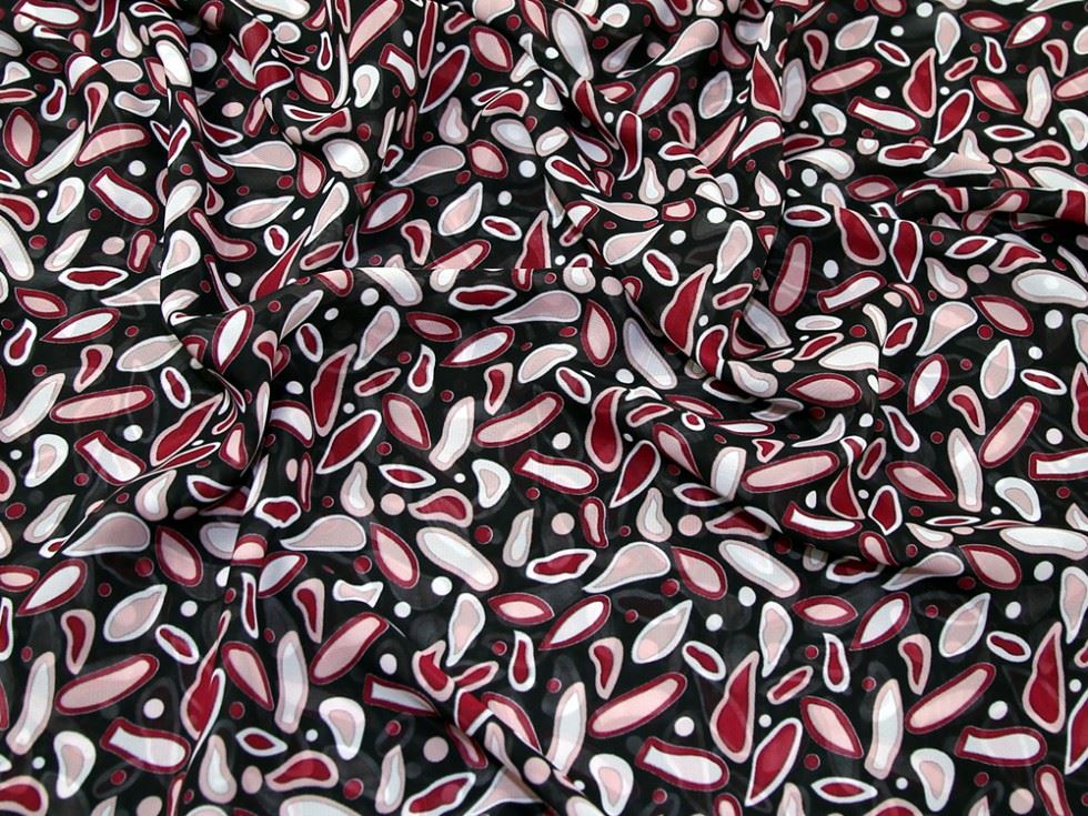 Deadstock Sheer Chiffon Fabric Plum
 