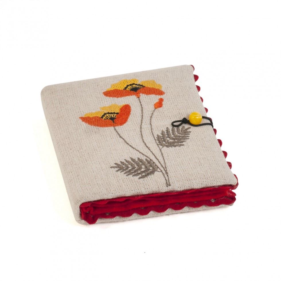 Hobby And Gift Wildflowers Embroidered Needle Case