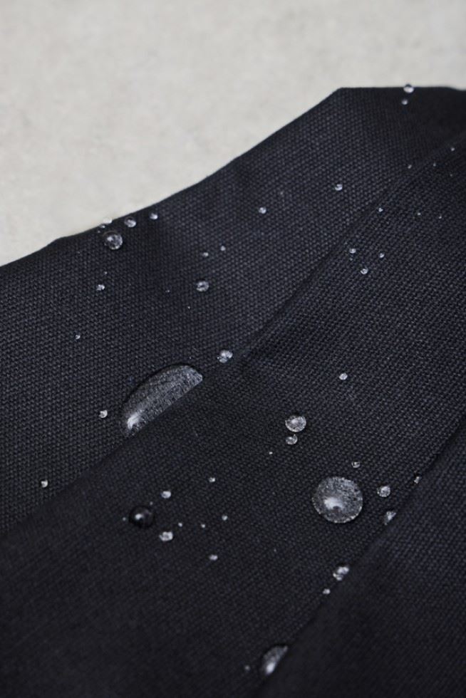 Mind The Maker Black Weighty Waxed Cotton Fabric