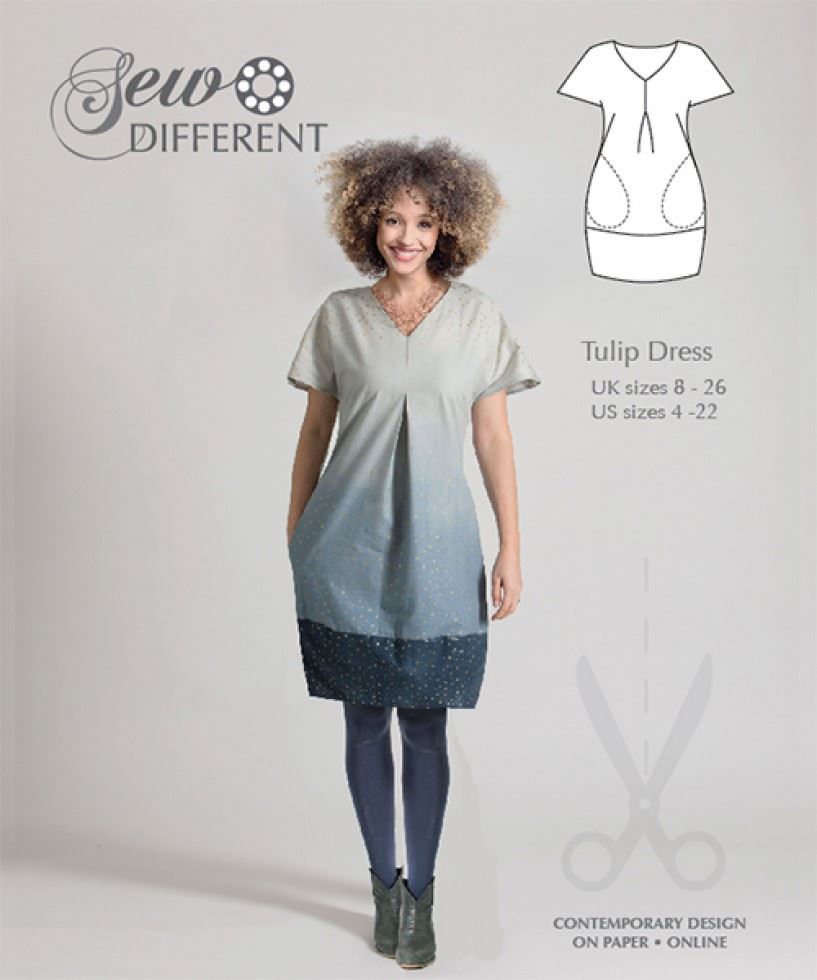 Sew Different Paper Sewing Pattern Tulip Dress
 