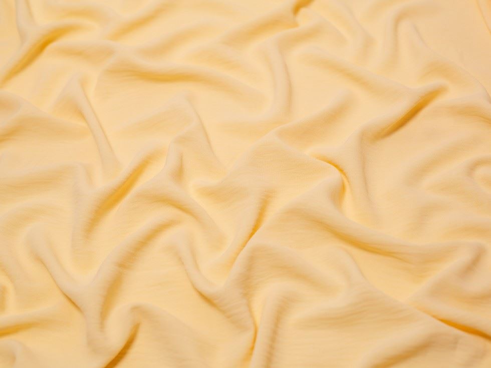 Minerva Core Range Ocean Washed Stretch Woven Crepe Fabric Buttermilk
 