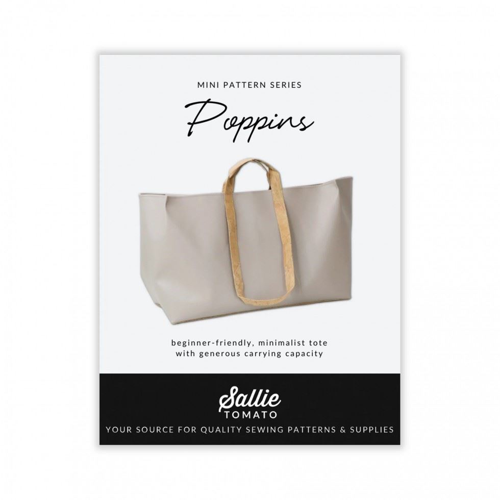 Sallie Tomato Paper Sewing Pattern Poppins Tote