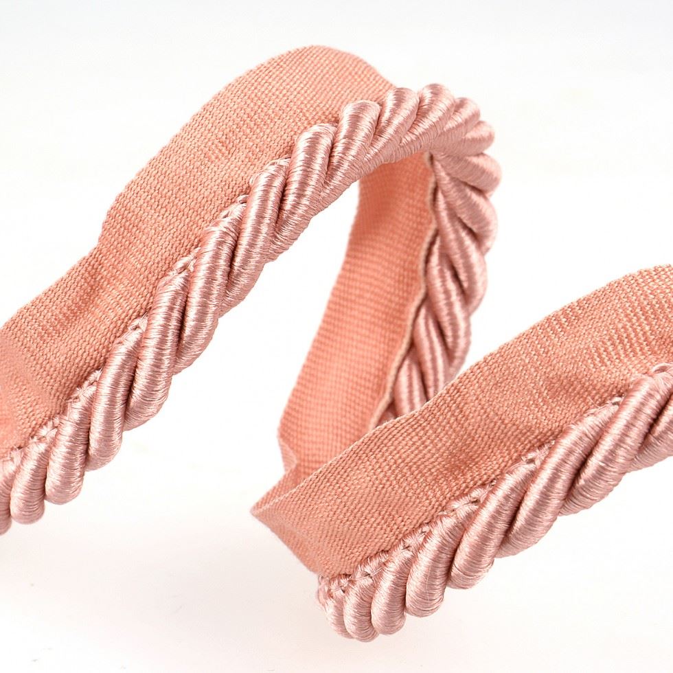 Stephanoise Flanged Piping Cord Rose Pink