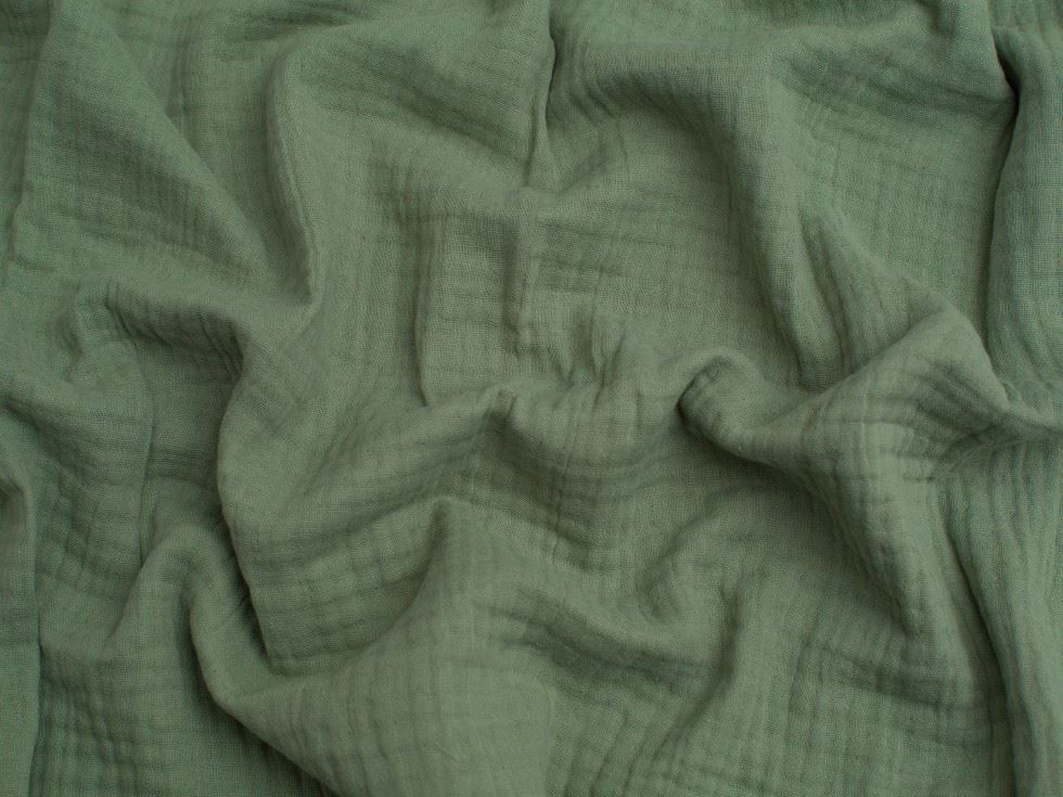 Minerva Core Range Mint Green Cotton Triple Gauze Fabric