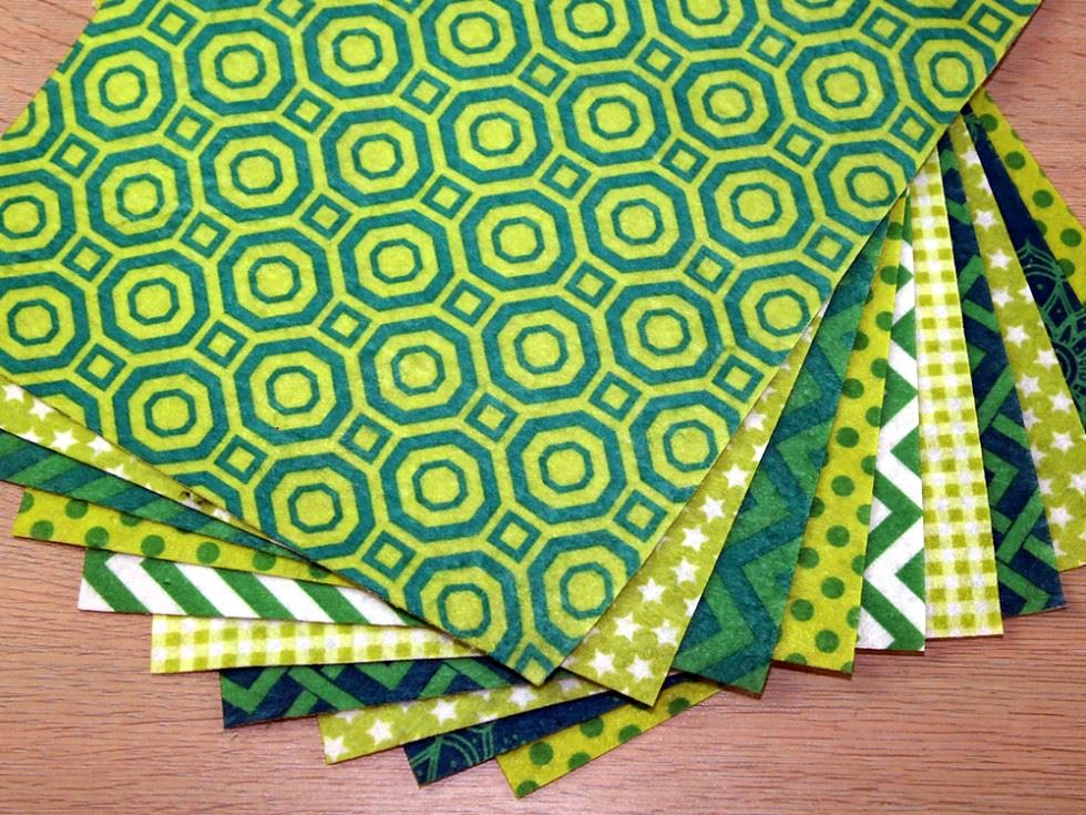 Camelot Fabrics Greens Stiff Felt Fabric