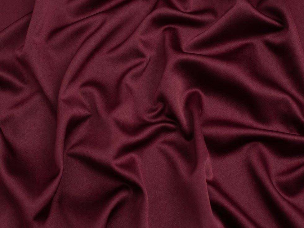 Minerva Core Range Royal Micro Satin Fabric Burgundy
 