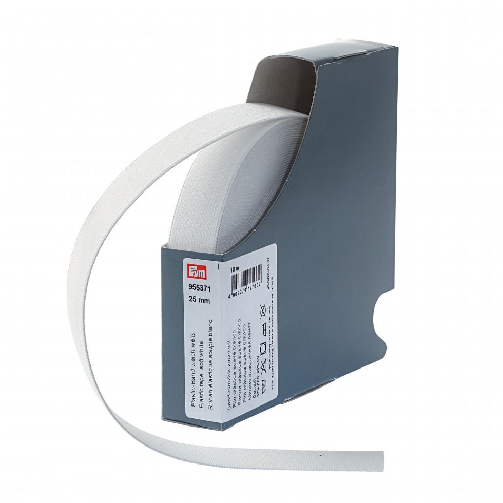 Prym White Soft Elastic Tape
