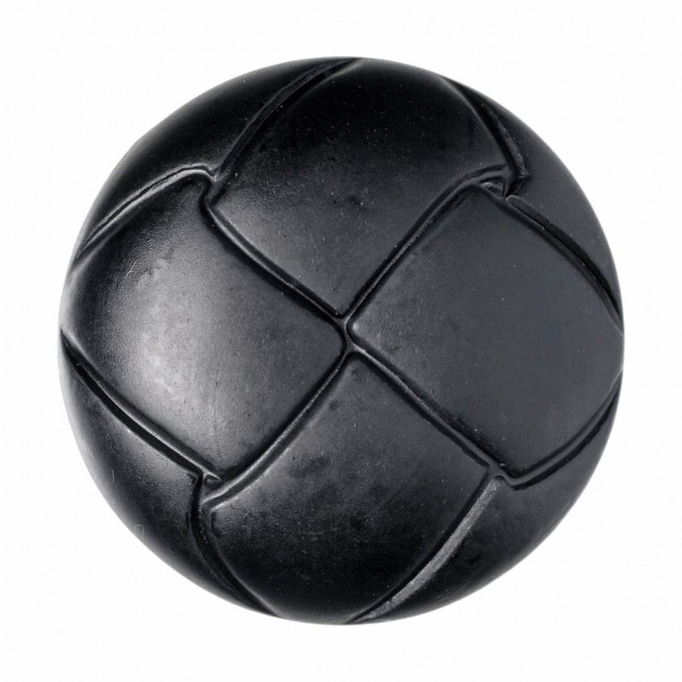 Hemline Black Round Plastic Buttons