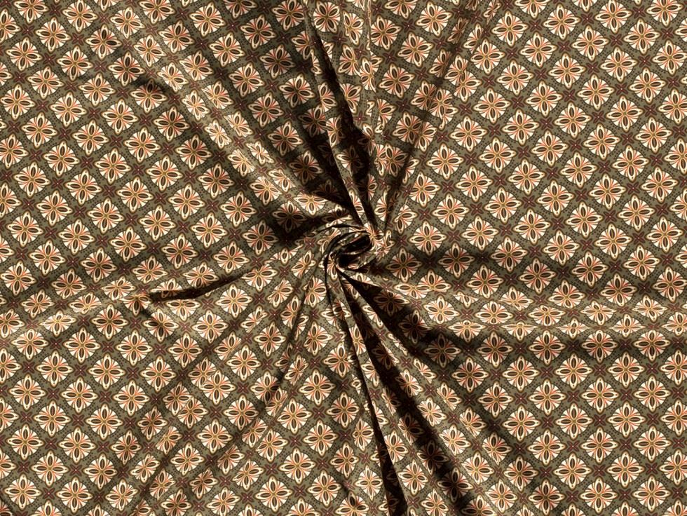 100% Cotton Poplin Fabric Olive
 