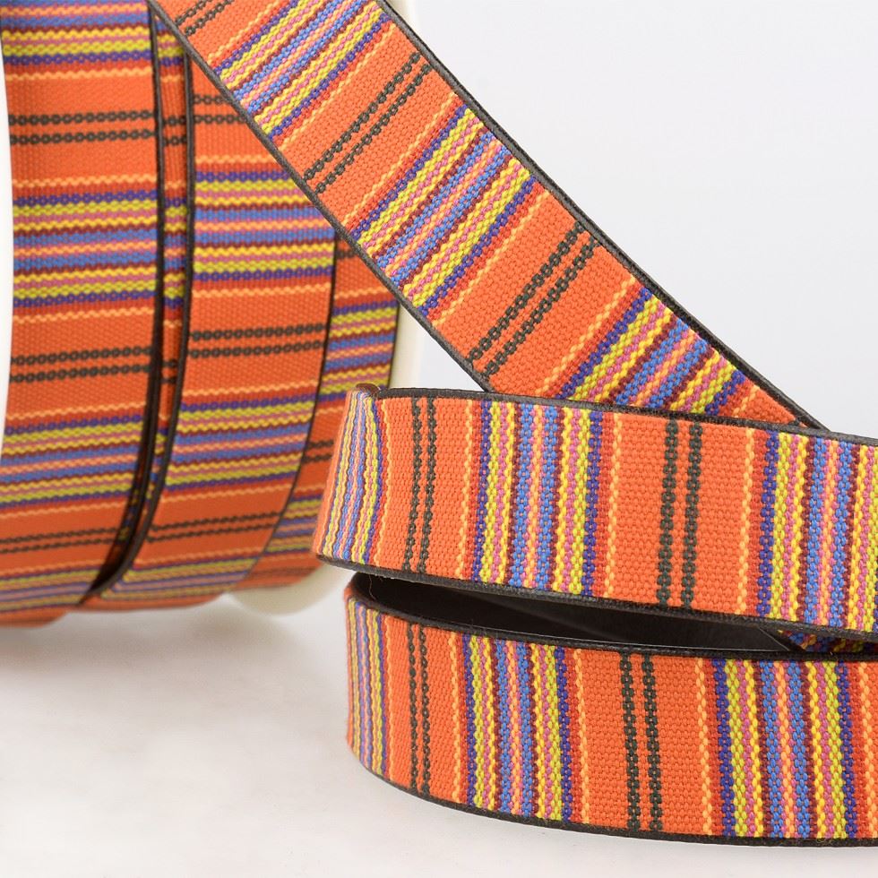 Stephanoise Faux Leather Lined Webbing Multi 4