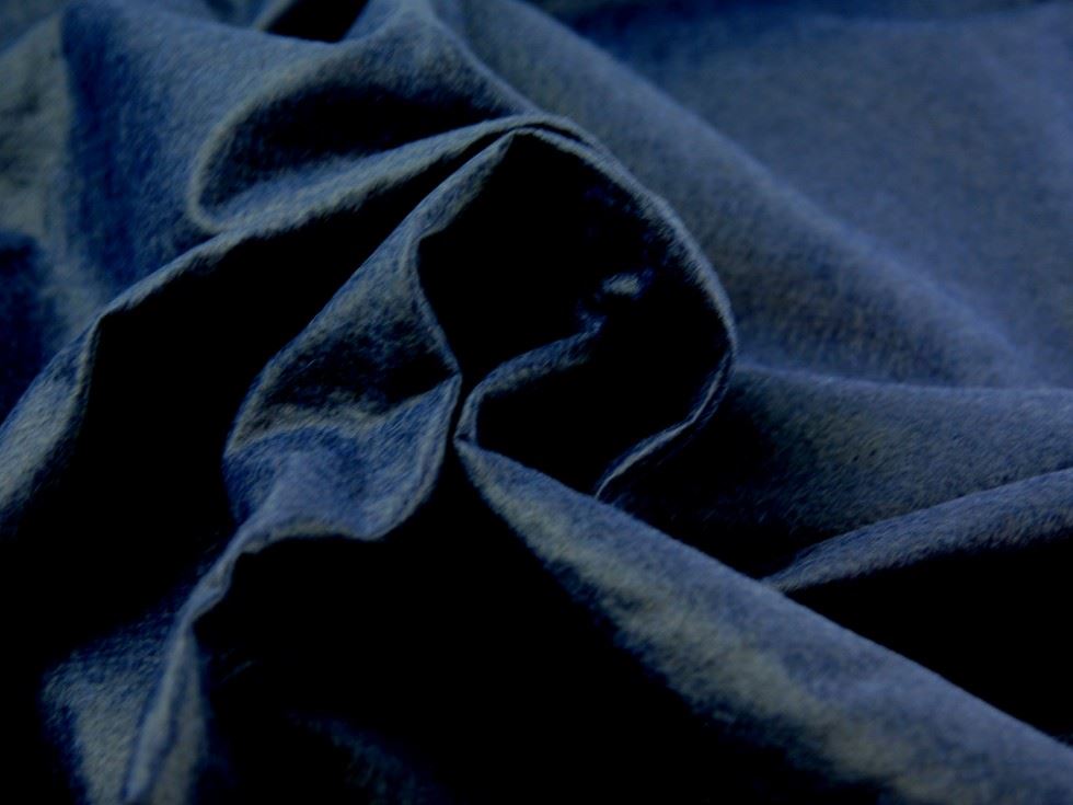 Navy Blue Deadstock Wool Felt Fabric