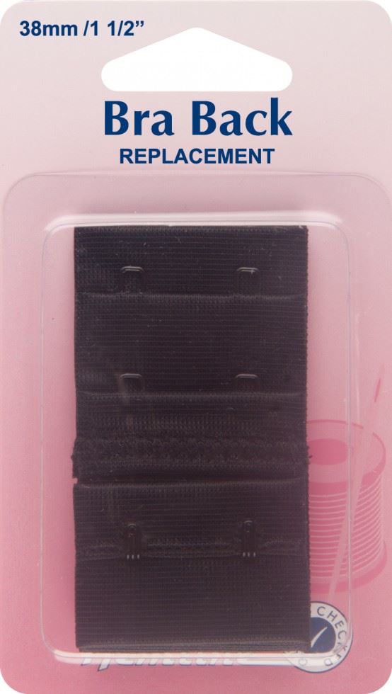Hemline Black Bra Back Replacements