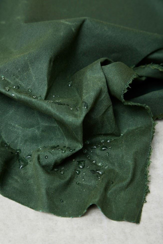 Mind The Maker Fern Light Waxed Cotton Fabric