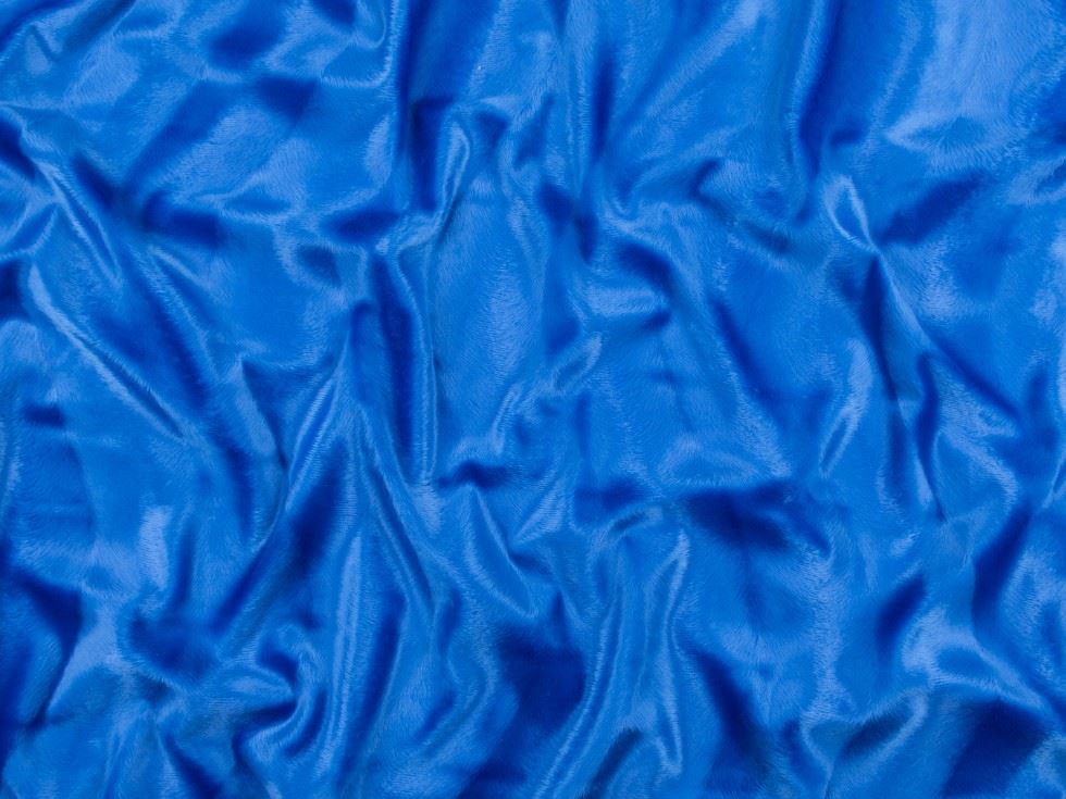 Minerva Core Range Textured Velboa Faux Fur Fabric Royal Blue