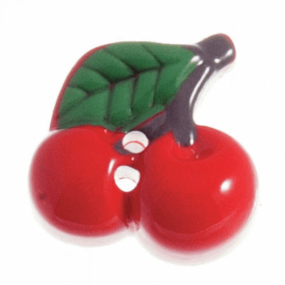 Hemline Red Cherry Shape Buttons