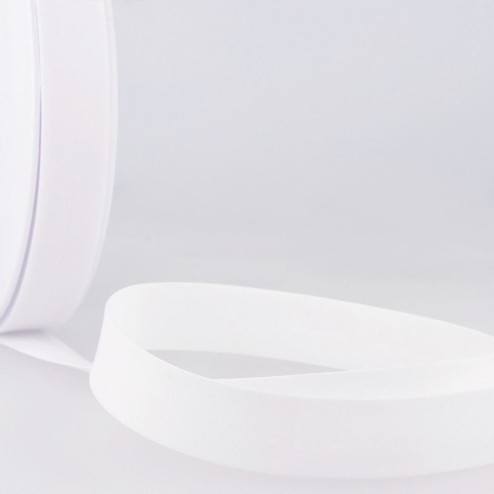 Stephanoise Polycotton Bias Binding Tape White