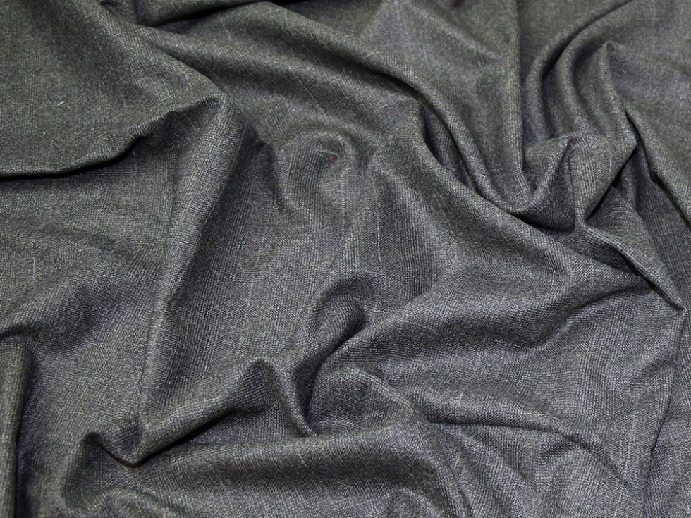 Olive Green Deadstock Wool Suiting Fabric