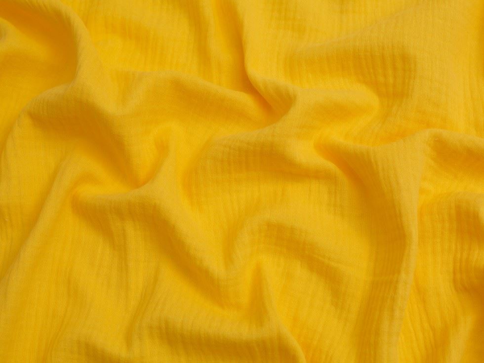 Minerva Core Range Sunshine Cotton Double Gauze Fabric