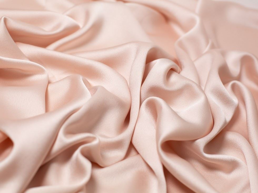 Minerva Core Range Beige Blush Nostalgic Crepe Back Satin Fabric