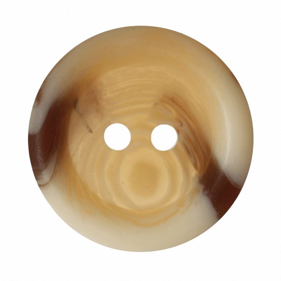 Hemline Cream Round Plastic Buttons