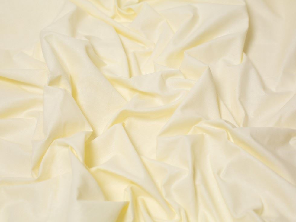 Minerva Core Range Lemon Polycotton Sheeting Fabric
