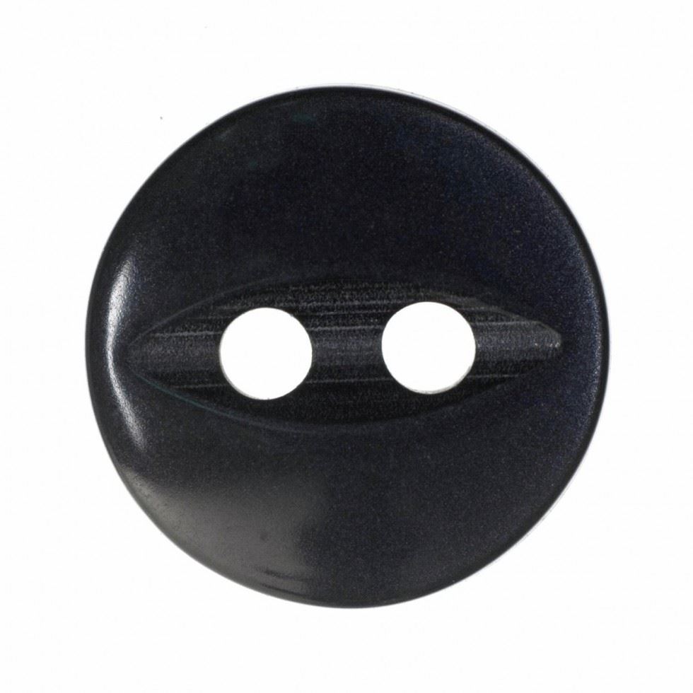 Hemline Slate Blue Round Fish Eye Buttons