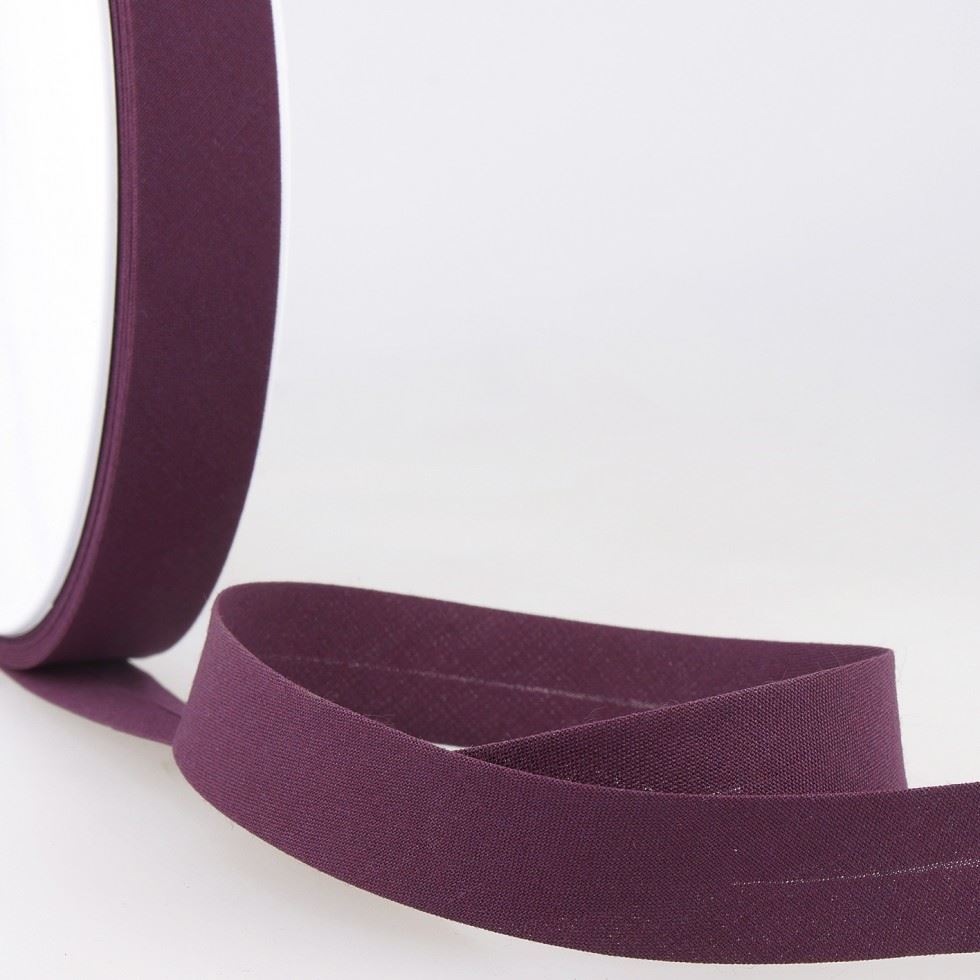 Stephanoise Polycotton Bias Binding Tape Plum
