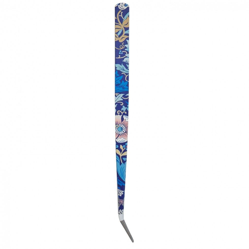 Hobby And Gift Woodblock Floral Fine Point Tweezers