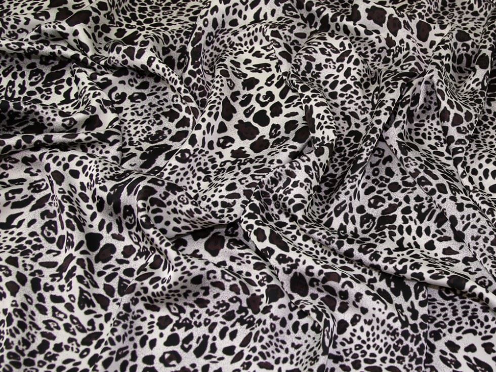 Grey Deadstock Charmeuse Silky Satin Fabric