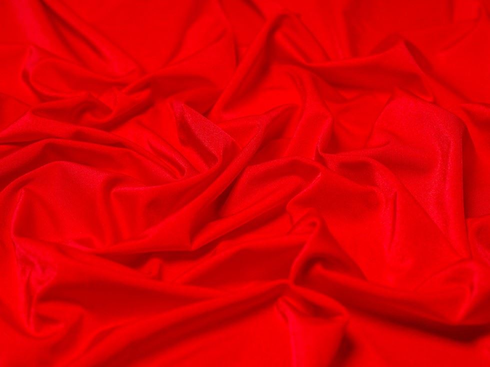 Minerva Core Range Red Glossy Activewear Lycra Four Way Stretch Knit Fabric