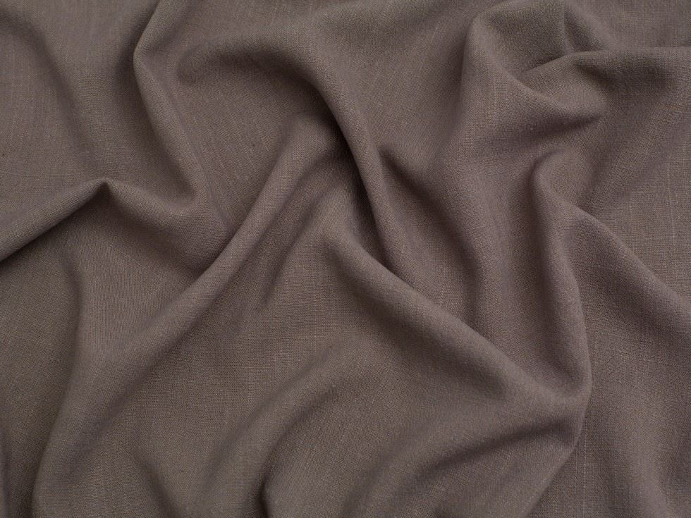 Minerva Core Range Taupe Textured Viscose Linen Noil Fabric