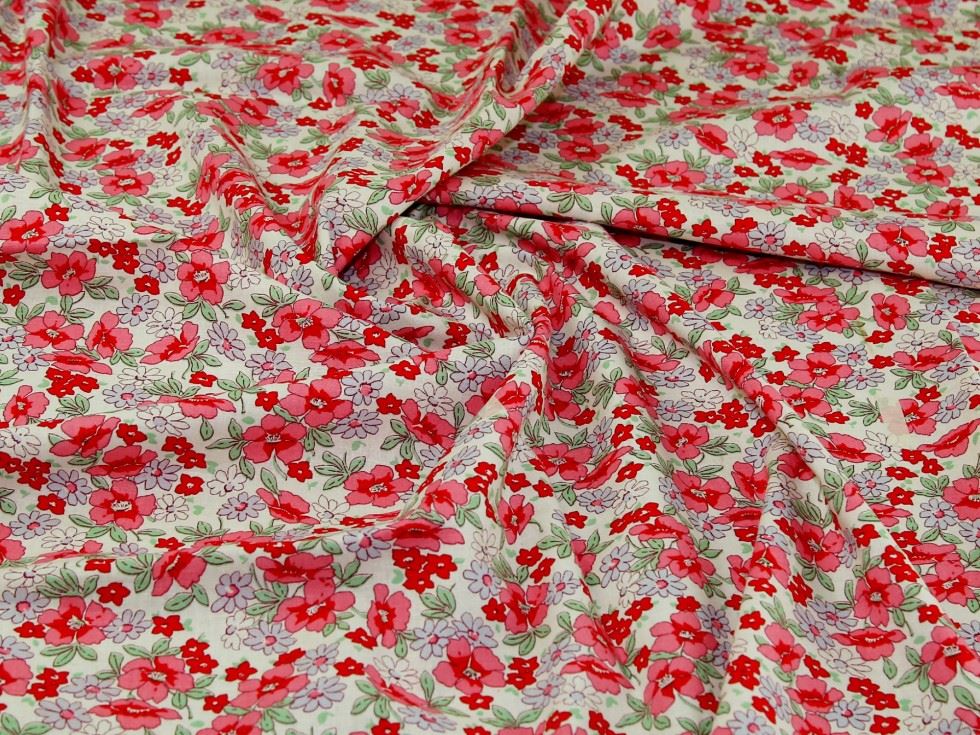 Linen Cotton Blend Fabric Pink
 