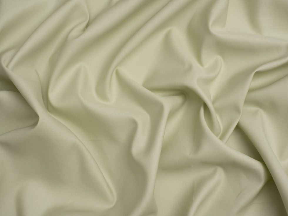 Cotton Sateen Fabric Pea Green