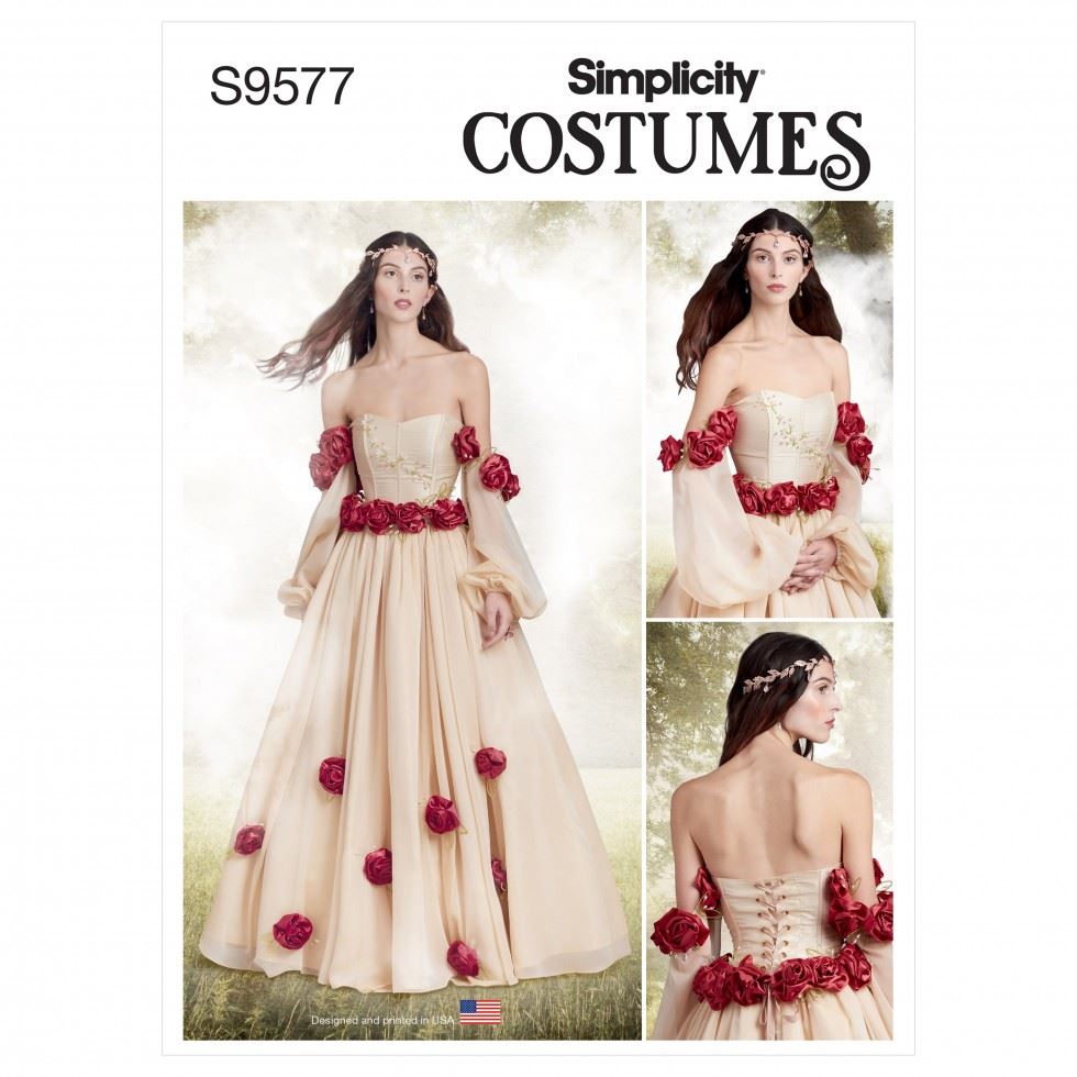 Simplicity Women's Costume Sewing Pattern S9577 (H5 6-14) Size 6 - Image 2
