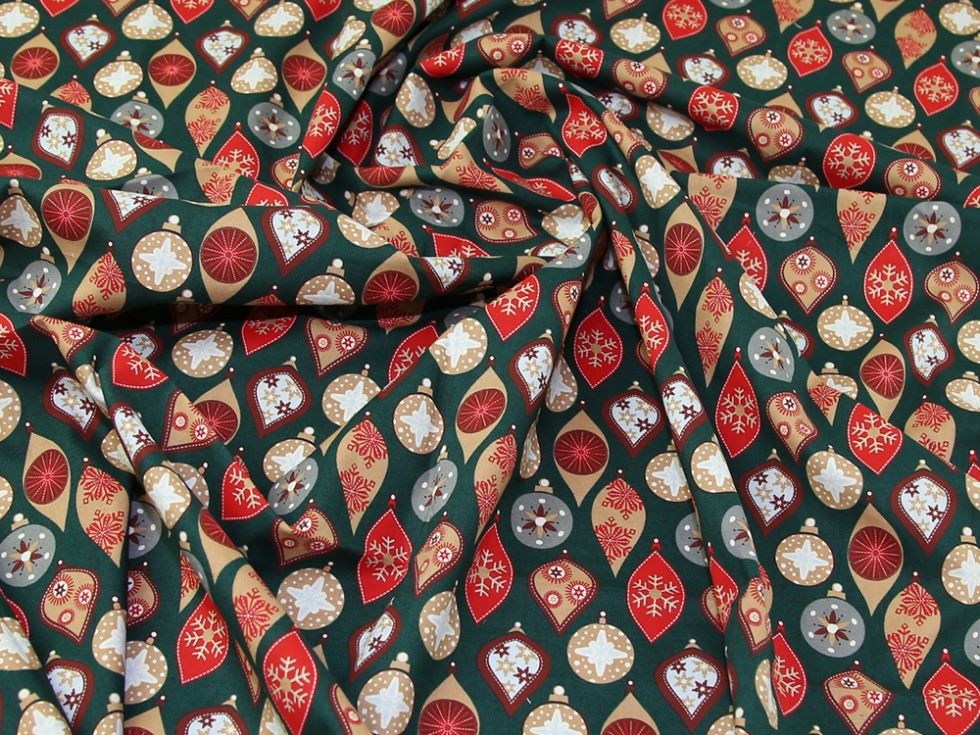 Bottle Green Deadstock 100% Cotton Fabric