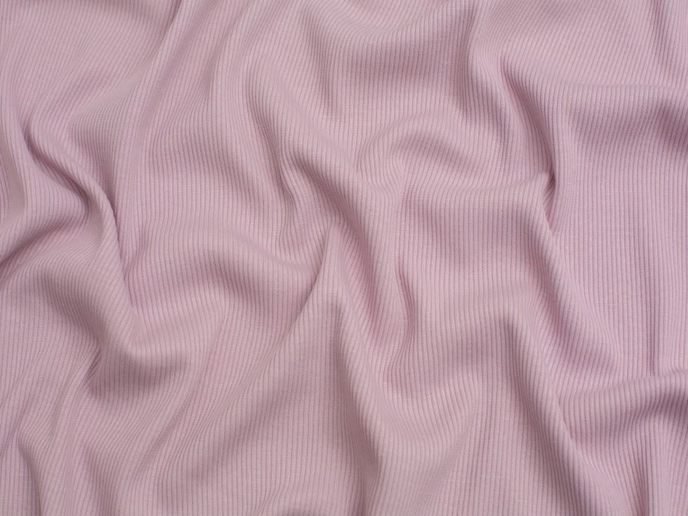 Minerva Core Range Cotton Rib Stretch Knit Fabric Light Pink
 