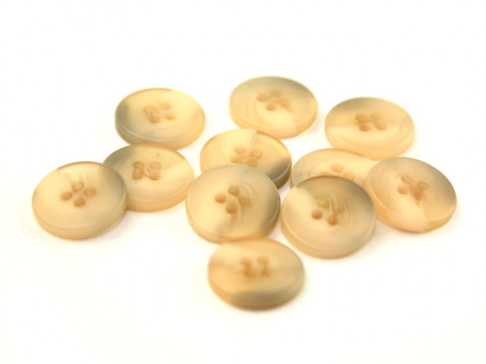Dill Cream Round Matte Buttons (Value Pack)
