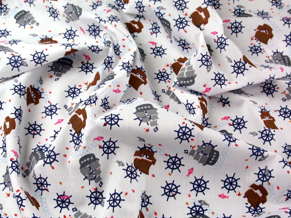 Printed Polycotton Fabric 112.5cm / 45" Wide - per metre - Picture 2 of 3