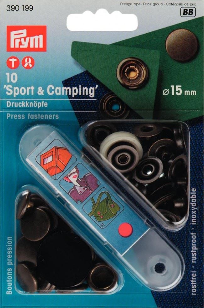 Prym Antique Brass Sport Snaps Press Fasteners