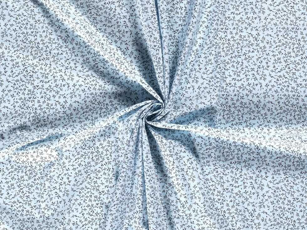 100% Cotton Poplin Fabric Blue
 